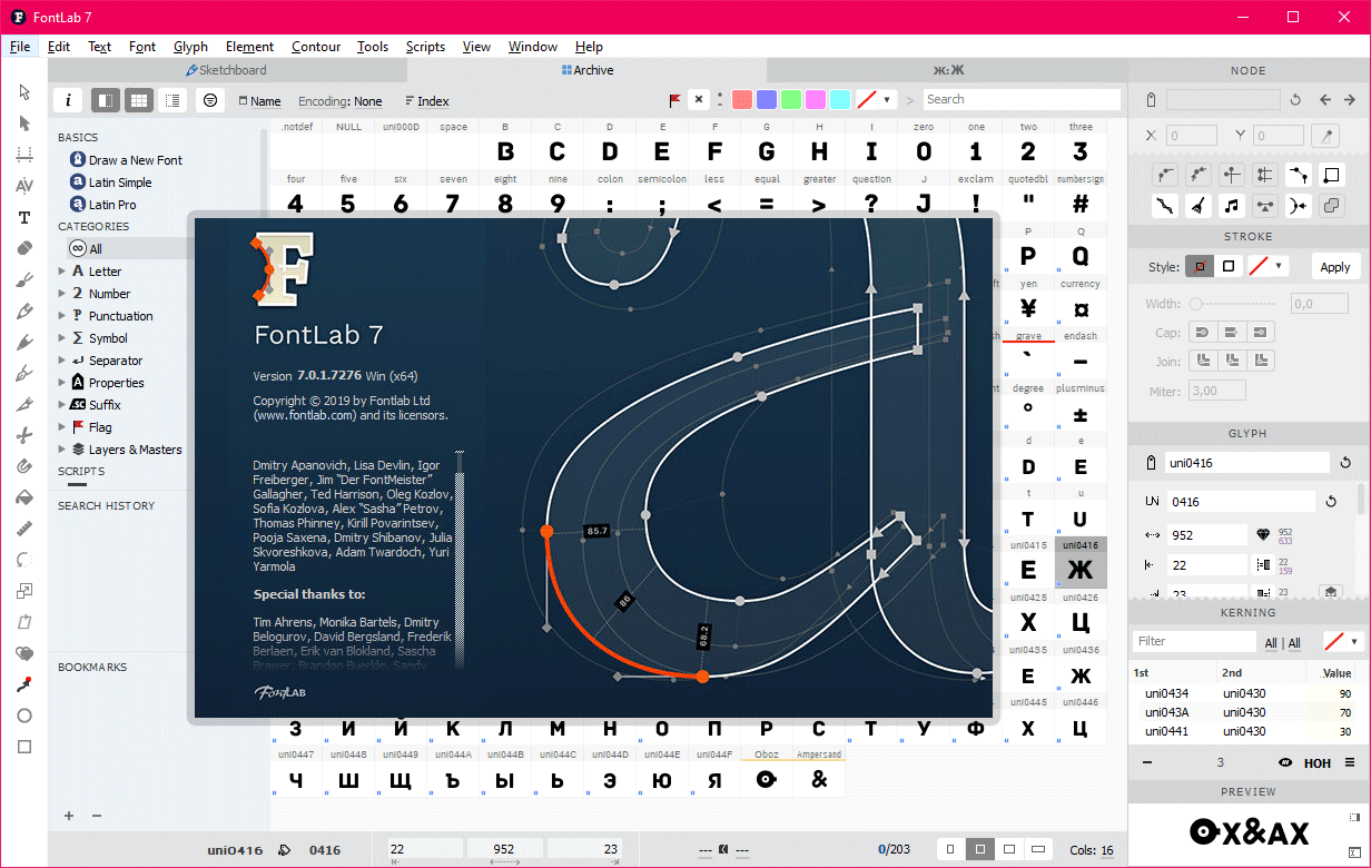 Программа FontLab