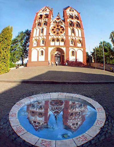 рисунок на тротуаре